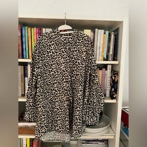 MAEVE Leopard Blouse